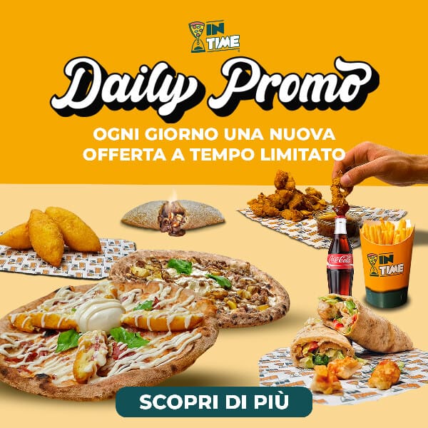bannerf daily promo Pizza a domicilio sempre in tempo, o è gratis!
